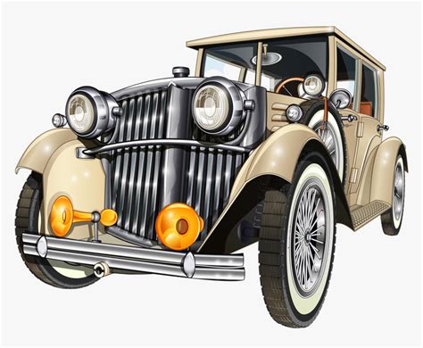 Classic Cars Png Retro Brown Car Png Transparent Png Kindpng