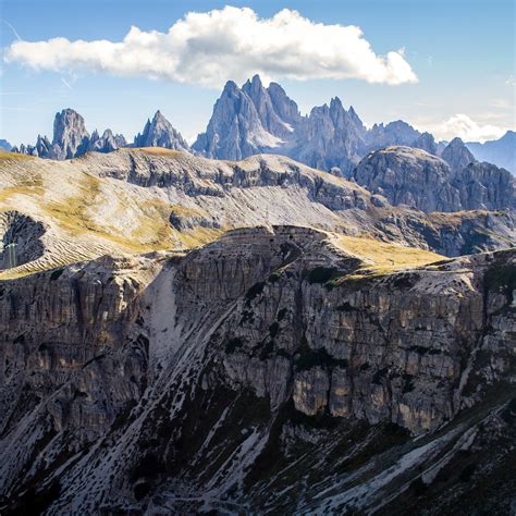 Tre Cime Di Lavaredo Wallpaper 4k Dolomites Mountain Range Italy