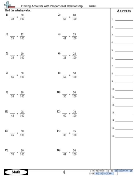Graphing Proportional Relationships Worksheet Answer Key