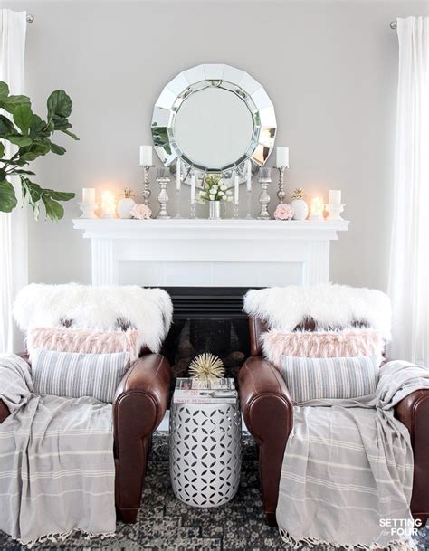 Easy Spring Mantel Decorating Ideas Setting For Four Interiors