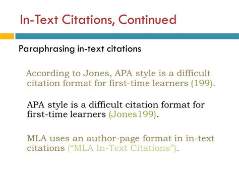 58 In Text Citation Example Quote