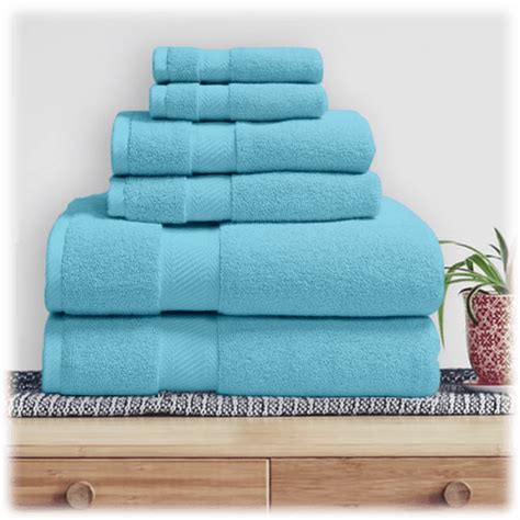 Morningsave Luxury Home 100 Organic Cotton 6 Piece Bath Towel Set