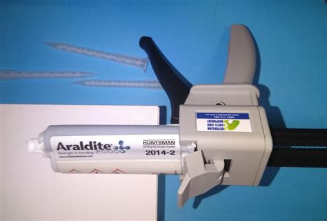 Adhesive Starter Kit Araldite 2014 2 With Applicator Gun And Mixing