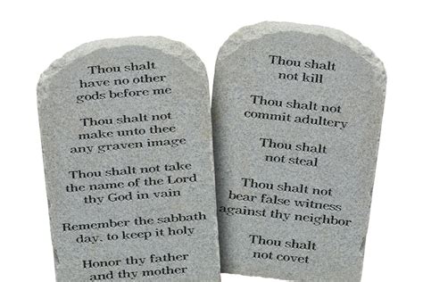 The Ten Commandments Words