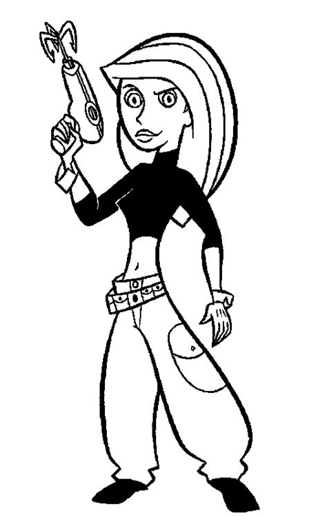 Cartoon Colouring Pages Pictures Kim Possible Coloring Pages