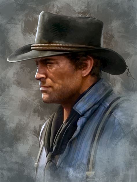 Brian Taylor Portrait Of Arthur Morgan Red Dead Redemption 2