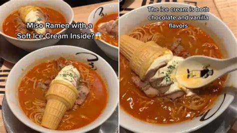 ‘ramen Soup With Ice Cream Is The Latest Bizarre Combination Going