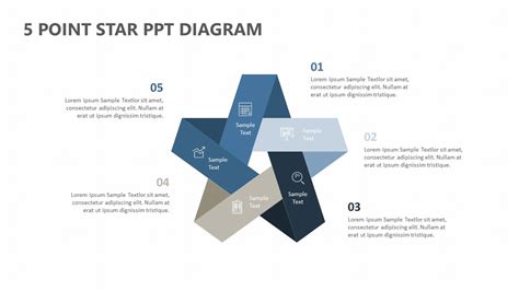 (each neighbor shares a side of the delaunay triangle). 5 Point Star PPT Diagram - PSlides