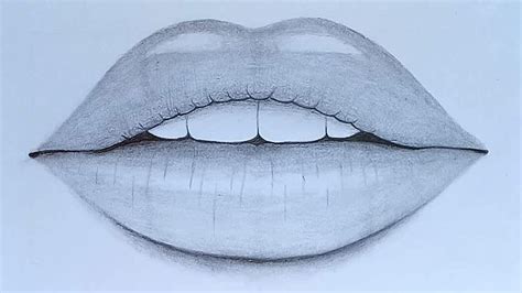How To Draw Lips With Pencil Sketch Step By Step YouTube Lips