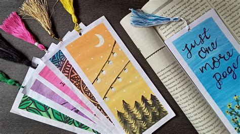 Diy Bookmark Ideas Acrylic Painting Bookmarks Paper Bookmarks Youtube