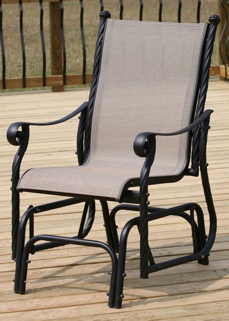 Lakeside Aluminum Single Glider Patio Chair Free Shipping Today