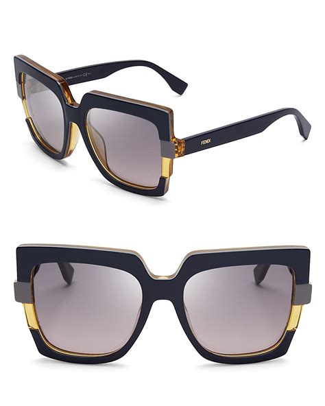 Fendi Oversized Geometric Sunglasses Jewelry And Accessories Sunglasses And Eyewear Sunglasses