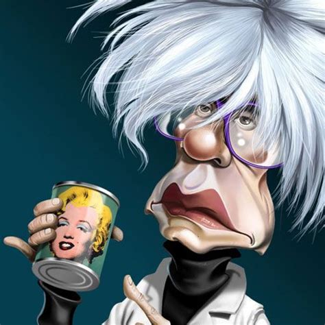 Andy Warhol By Fernando Buigues Funny Caricatures Caricature Sketch