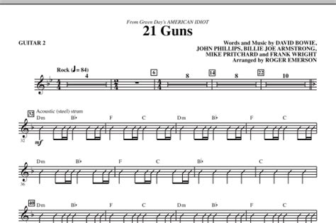 21 Guns From Green Days American Idiot Guitar 2 Sheet Music Direct