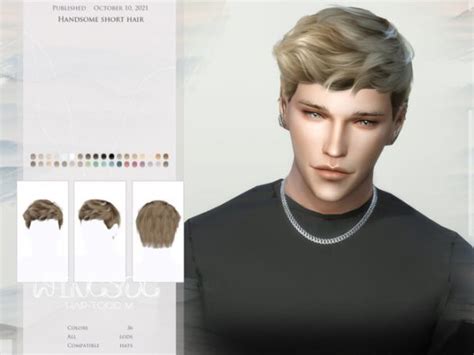 Handsome Short Hair By Wingssims At Tsr Lana Cc Finds