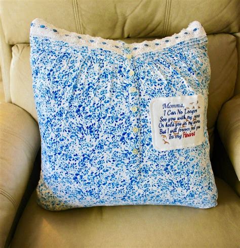 quilt pillow memory pillow from loved ones shirt memorial etsy in 2020 memory pillows
