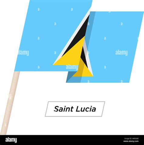 Santa Luc A Cinta Ondeando La Bandera Aislado En Blanco Ilustraci N Vectorial Imagen Vector De