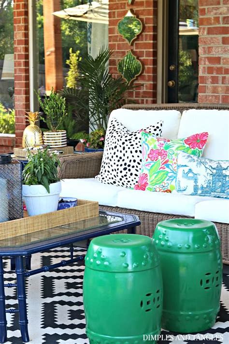 2018 Summer Home Tour Part 2 Patio Refresh Patio Decorating Ideas On
