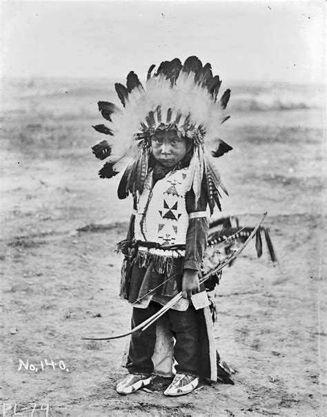 Harry With Horns A Sioux Boy Late 1890s Rosebud Reservation South