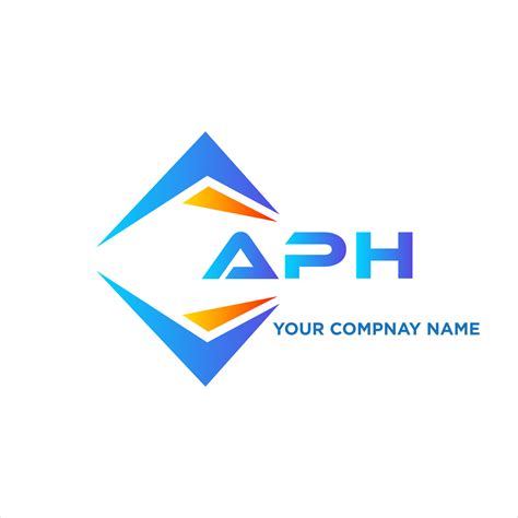 Aph Resumen Tecnología Logo Diseño En Blanco Antecedentes Aph Creativo