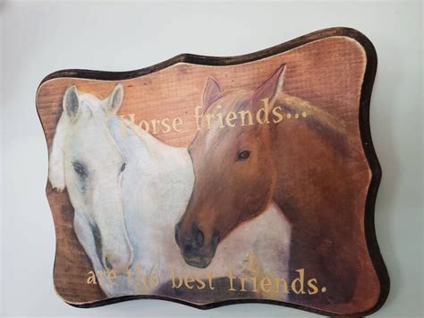 Horse Sign Wood Horse Sign Horse Lover T Equestrian Etsy