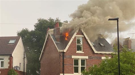 House Struck By Lightning As Thunderstorms And Flash Flooding Hit Parts