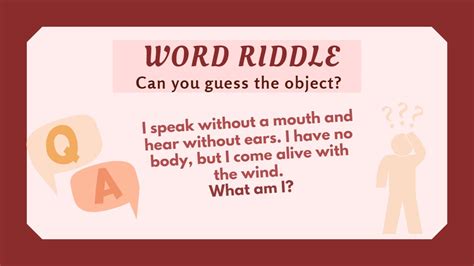 Word Riddle Are You Smart Enough To Figure Out What Object This Is