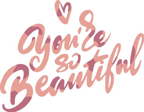You Are So Beautiful Two Tonal Colour Popular Saying Decal Tenstickers