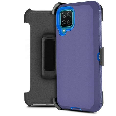 For Samsung Galaxy A12 Phone Case Dual Layer Full Body Rugged Clear
