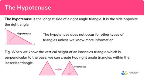 Hypotenuse Gcse Maths Steps Examples And Worksheet