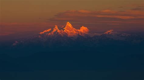 Nature Landscape Sky Clouds Himalayas Mountains Sunset Hills