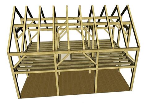 24×36 Timber Frame Barn Home Plan Timber Frame Hq