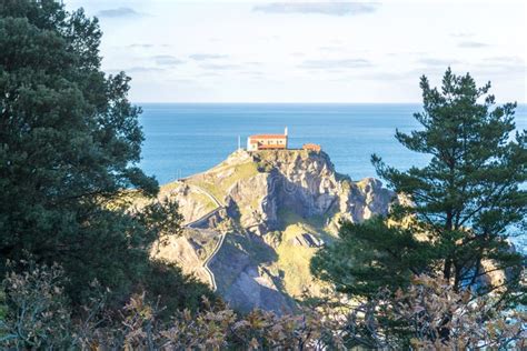 Church Of San Juan De Gaztelugatxe On Top Of An Island Stock Photo