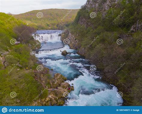 Waterfall Of Strbacki Buk In Bosnia And Herzegovina Stock Image