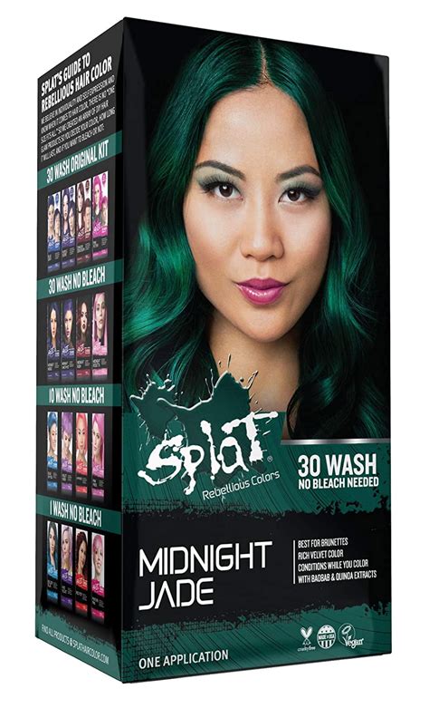 Splat Midnight Jade Hair Dye Semi Permanent Green Hair Color