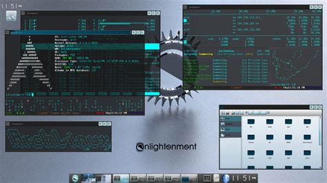 Gnulinux Desktop Arch Linux Enlightenment E19 By Shemhamforash01 On