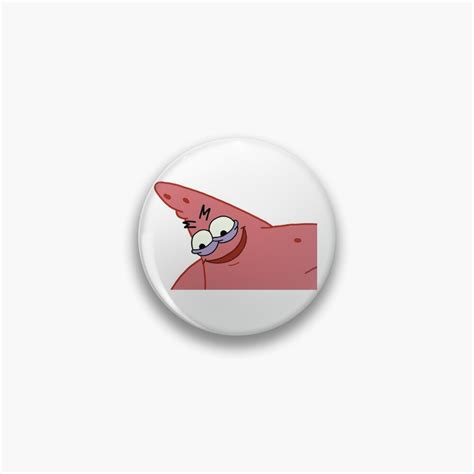 Patrick Star Evil Face Meme Evil Patrick Star Meme Pin For Sale By
