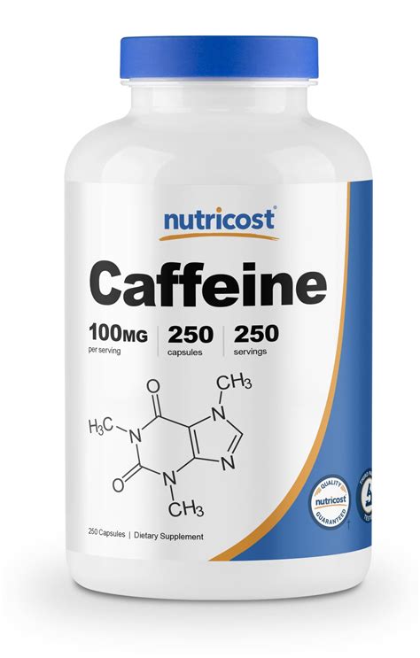 Nutricost Caffeine Pills 100mg Per Serving 250 Capsules Walmart Com