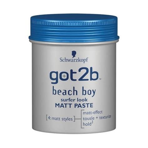 It's got to be got2b! Schwarzkopf GOT2B BEACH BOY Matt Paste Sufer Look 100 ml