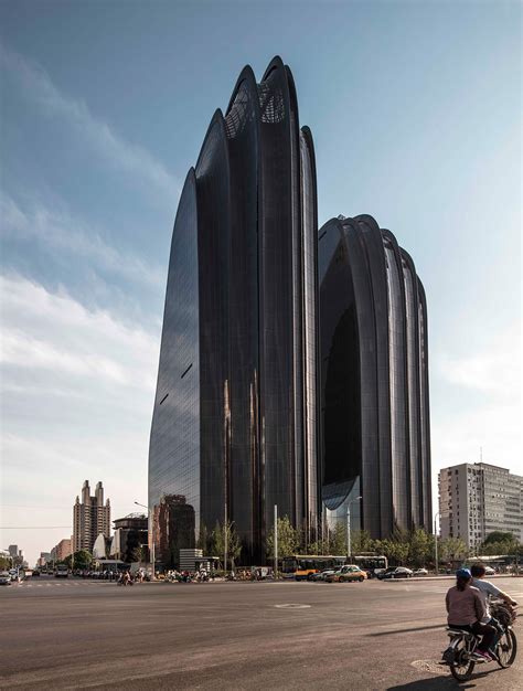 Chaoyang Park Plaza A Rock Shaped Building By Mad Daily Design