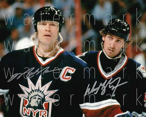 Mark Messier Et Wayne Gretzky Hockey Signé 8x10 Imprimer Photo Etsy