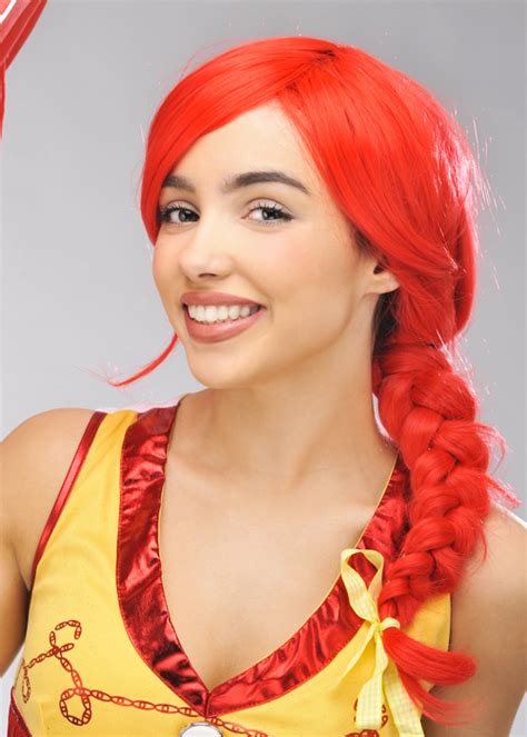 Deluxe Jessie Toy Story Style Red Plaited Wig