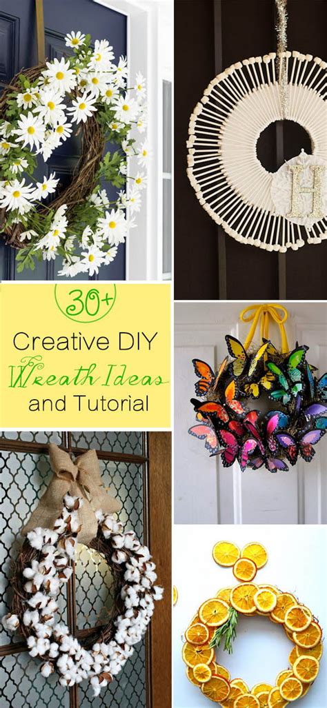 30 Creative Diy Wreath Ideas And Tutorials Noted List