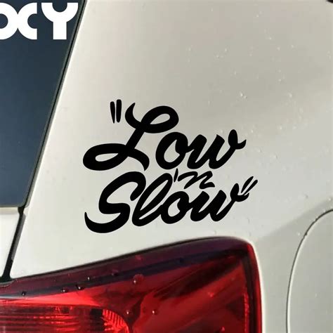 Car Styling Jdm Low And Slow Waterproof Reflective Sticker And Vinyl