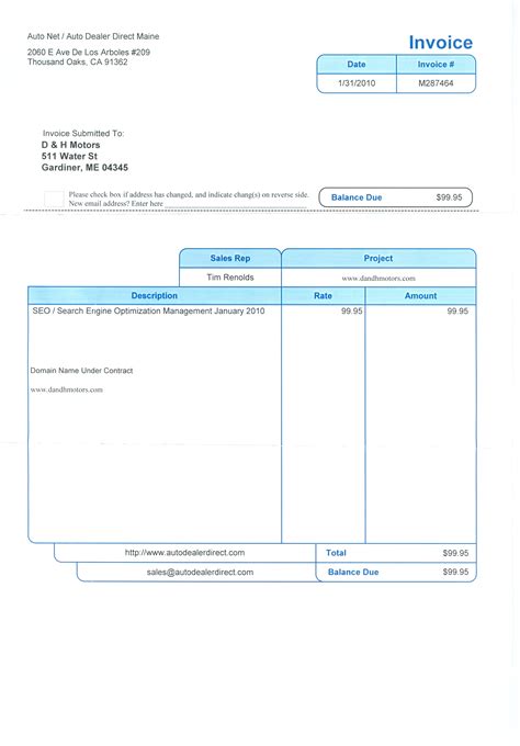 Invoice Cost Of New Cars Invoice Template Ideas