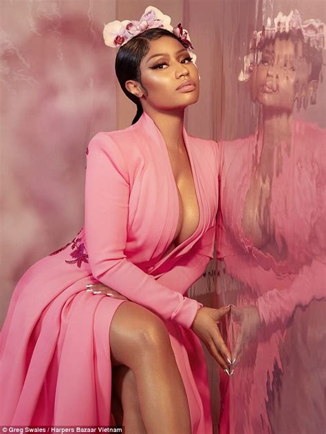 Nicki Minaj Stuns In Cleavage Baring Gowns For The Music Icon Issue Of