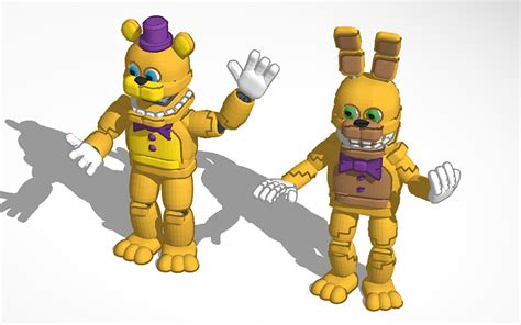 3d Design Final Nights 4 Fredbear And Spring Bonnie New Version