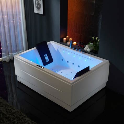 luxury 71 modern luxury 2 person acrylic corner whirlpool air massage bathtub rectangular 3