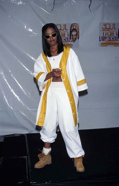 Aaliyahs Style Through The Years Footwear News