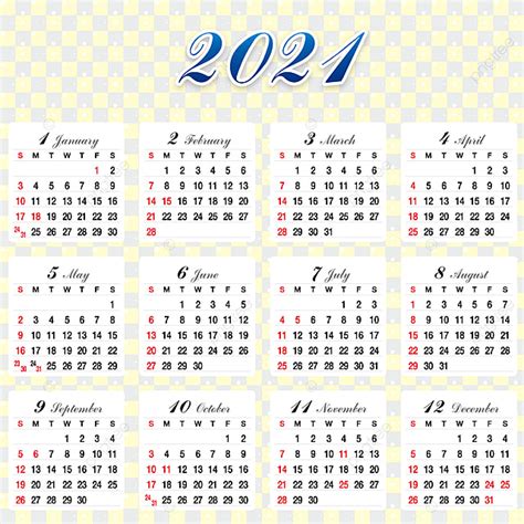 Sintético 95 Foto Calendario 2021 Con Numero De Semanas Lleno